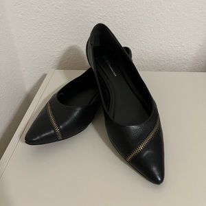 BCBGeneration Helena Pointed Toe Zipper Flats